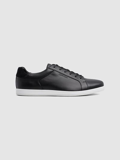 Calvin Klein Cipők HU353518 | Calvin Klein Bőr Férfi Sportcipő Fekete